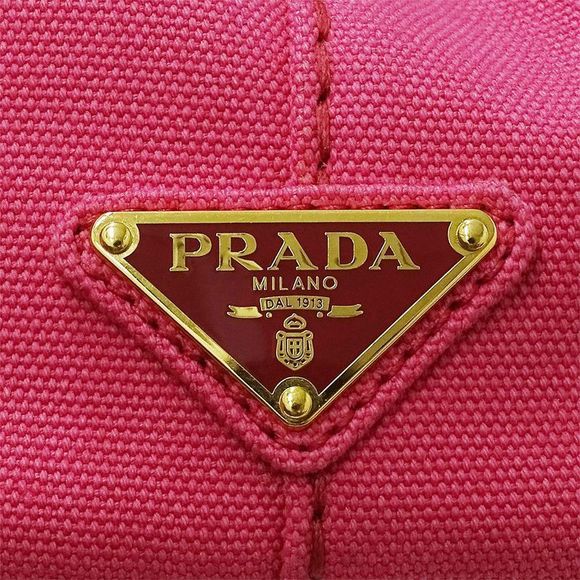 Prada Bag Women's Brand Handbag Shoulder Bag 2way Canvas Canapa Mini Pink - Picture 7 of 16